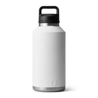 Back of White Yeti Rambler 64oz Bottle with Chug Cap