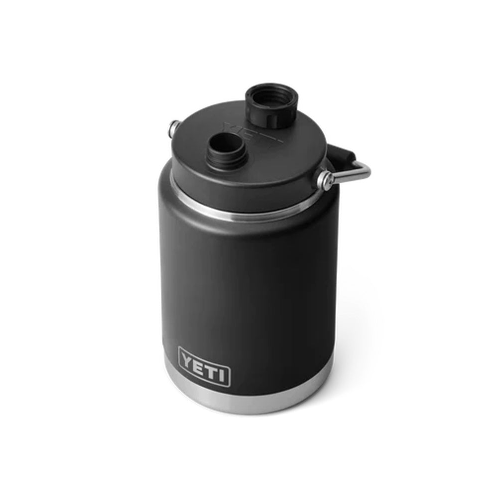 Top of Yeti Rambler Half Gallon Jug in Black