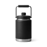 Back of Black Yeti Rambler Half Gallon Jug