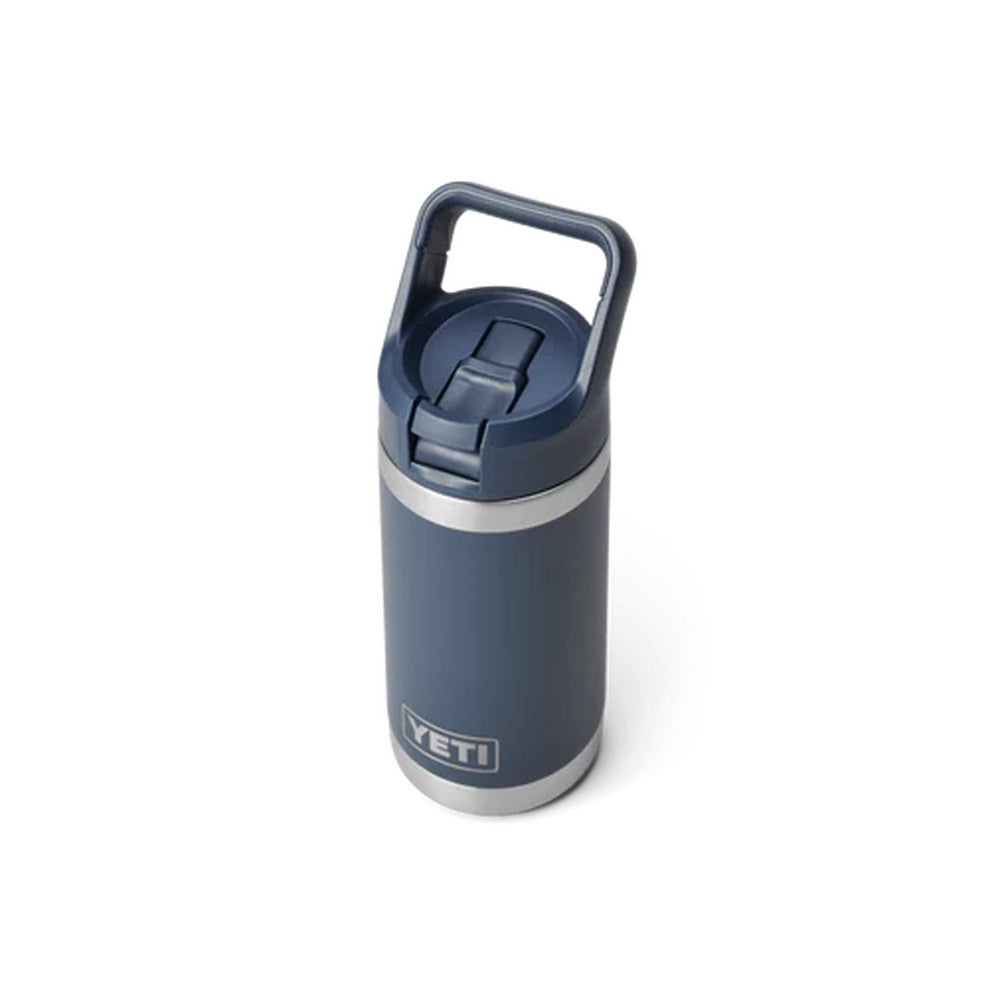Top of Navy Yeti Rambler Jr 12oz Kids Bottle