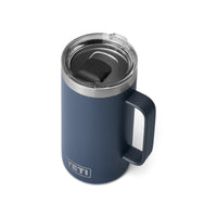 Top down of Navy Yeti Rambler 24oz Mug with MagSlider Lid