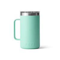 Back of Seafoam Yeti Rambler 24oz Mug with MagSlider Lid