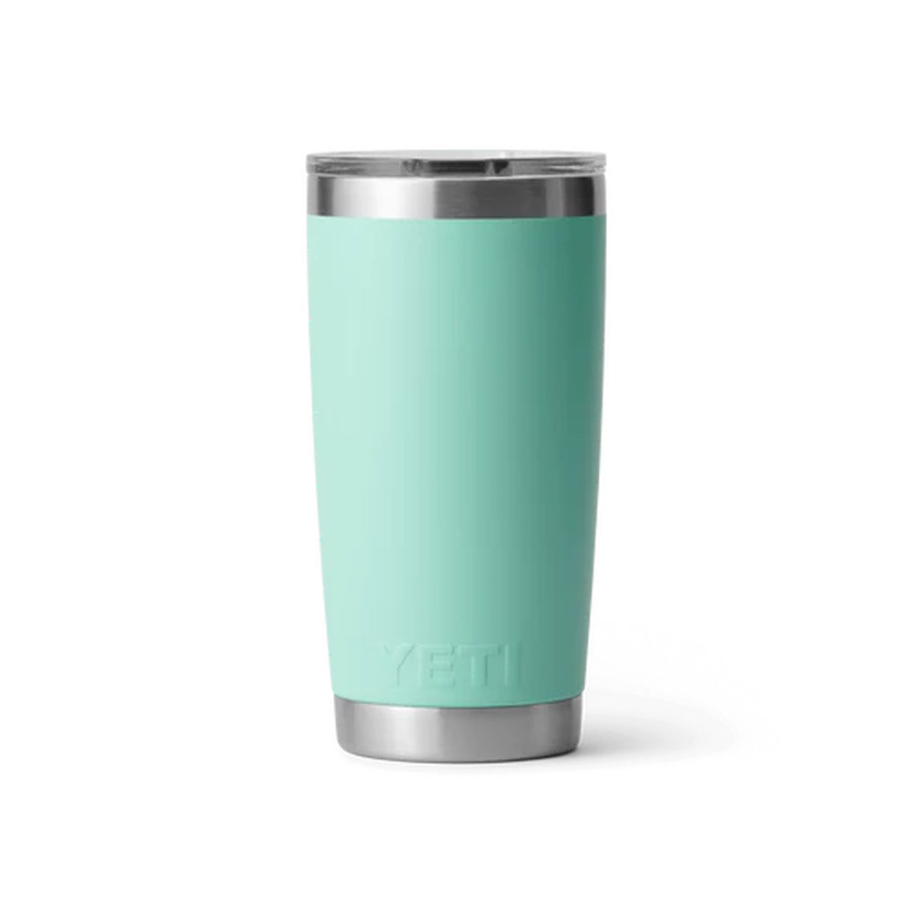 Back of Seafoam Yeti Rambler 20oz Tumbler with MagSlider Lid