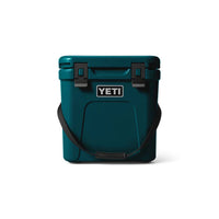 Front of Agave Teal Yeti Roadie 24 Hard Cooler