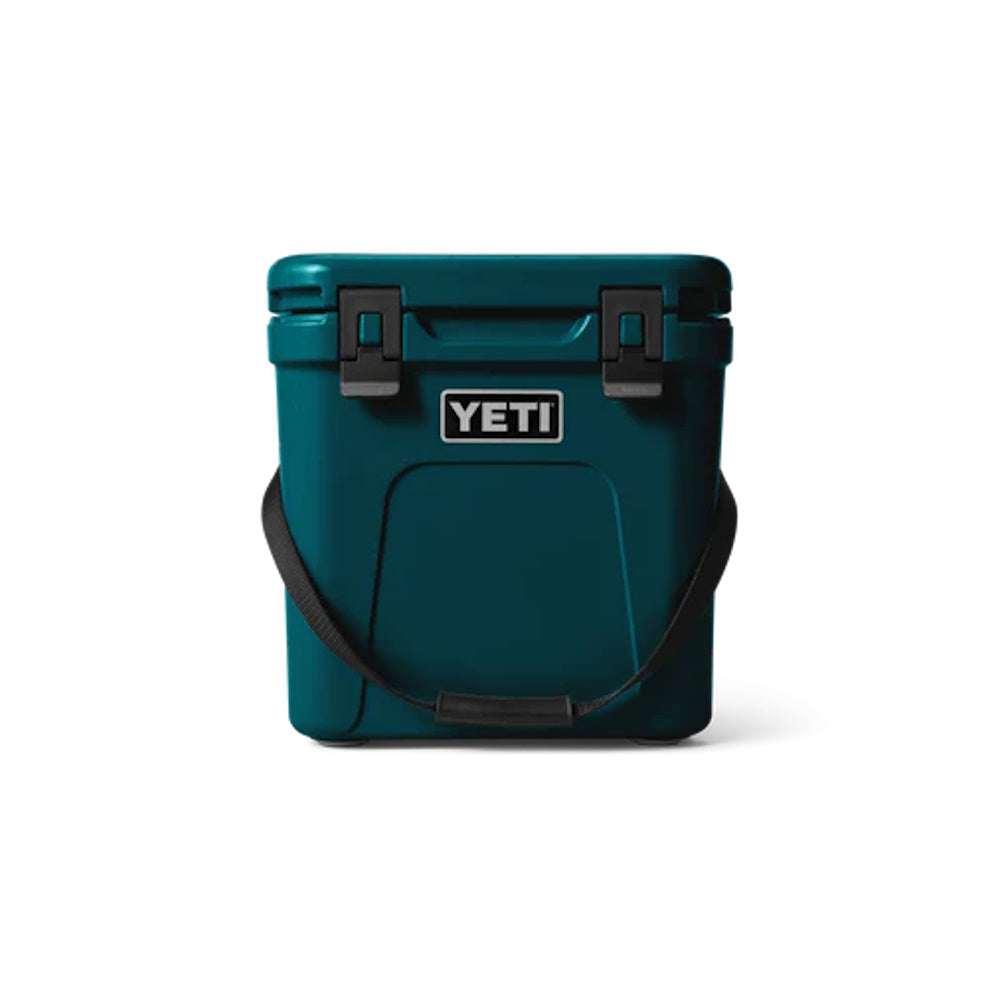 Front of Agave Teal Yeti Roadie 24 Hard Cooler