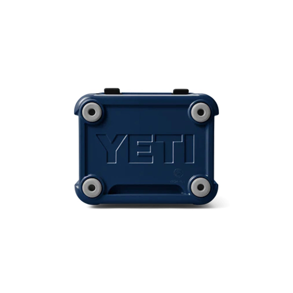 Bottom of Navy Yeti Roadie 24 Hard Cooler