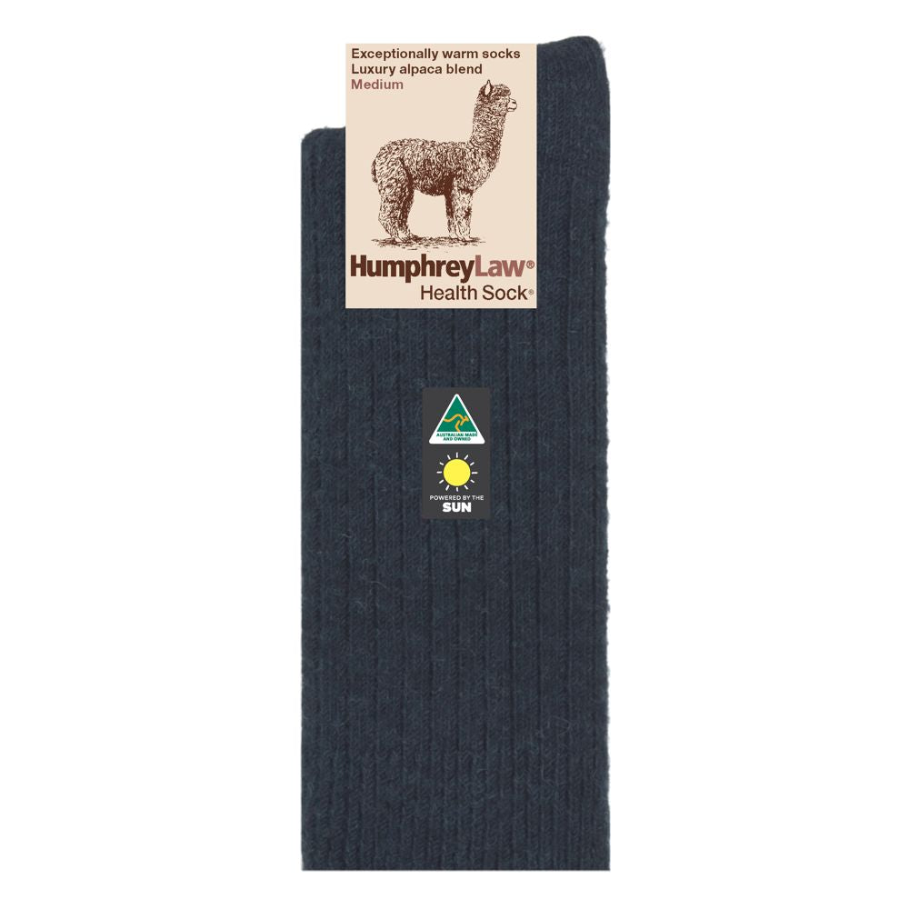 Humphrey Law Alpaca Wool Blend Health Socks Charcoal