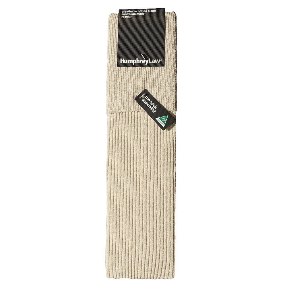 Humphrey Law Full Length Walk Socks Oatmeal