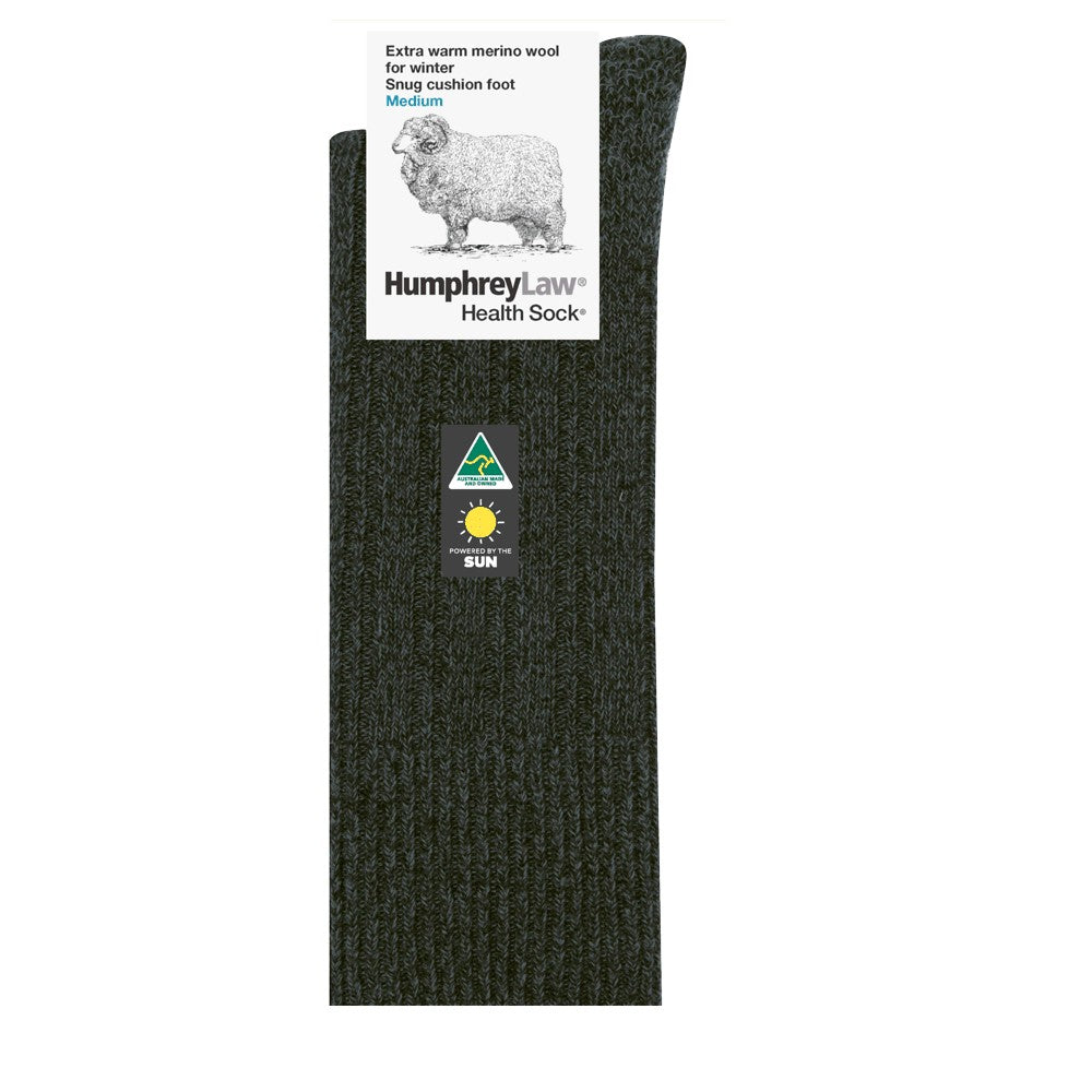 Humphrey Law Winter Wool Health Socks Charcoal