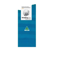 Humphrey Law Ladies Cotton Striped Health Socks in imperial blue