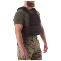 5.11® Tactec Plate Carrier in Black being worn by model