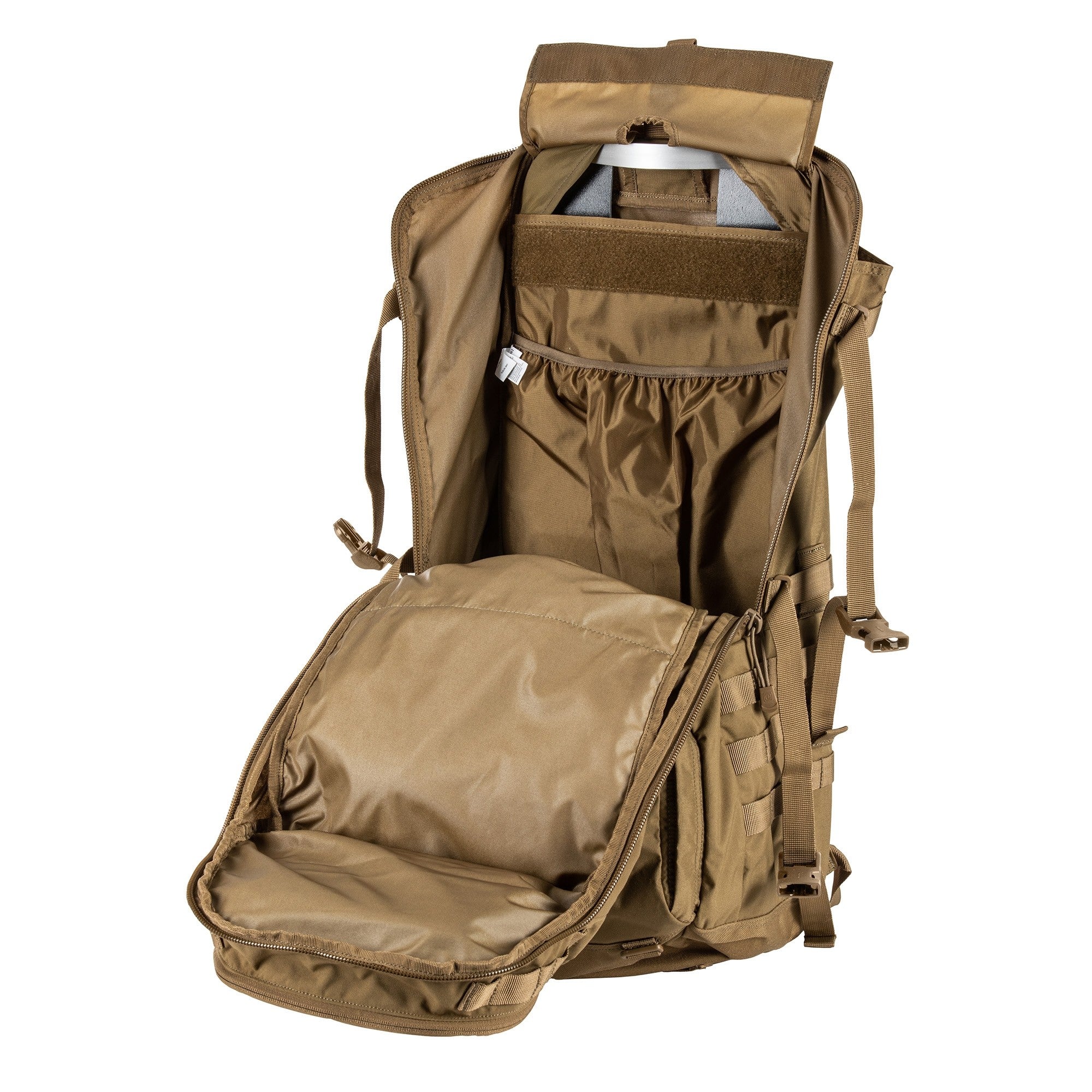 5.11 Rush 100 Backpack inside zips open