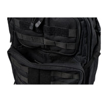 Close up of front pockets on 5.11® Rush 24 2.0 37L Backpack in Black