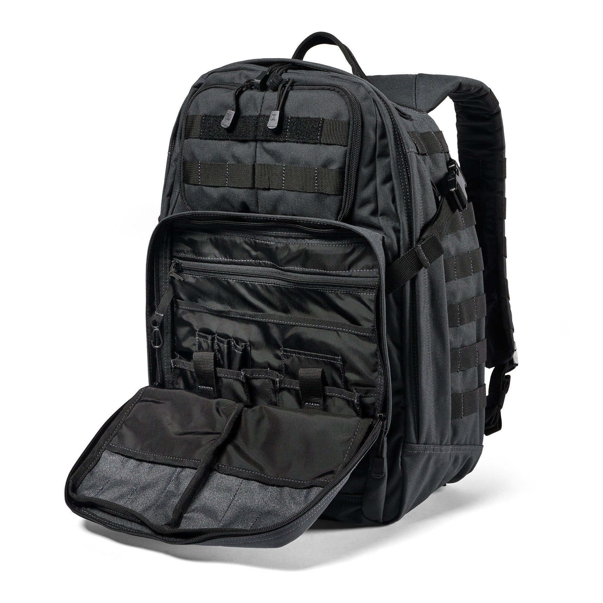 Front pocket open on 5.11® Rush 24 2.0 37L Backpack in Double Tap