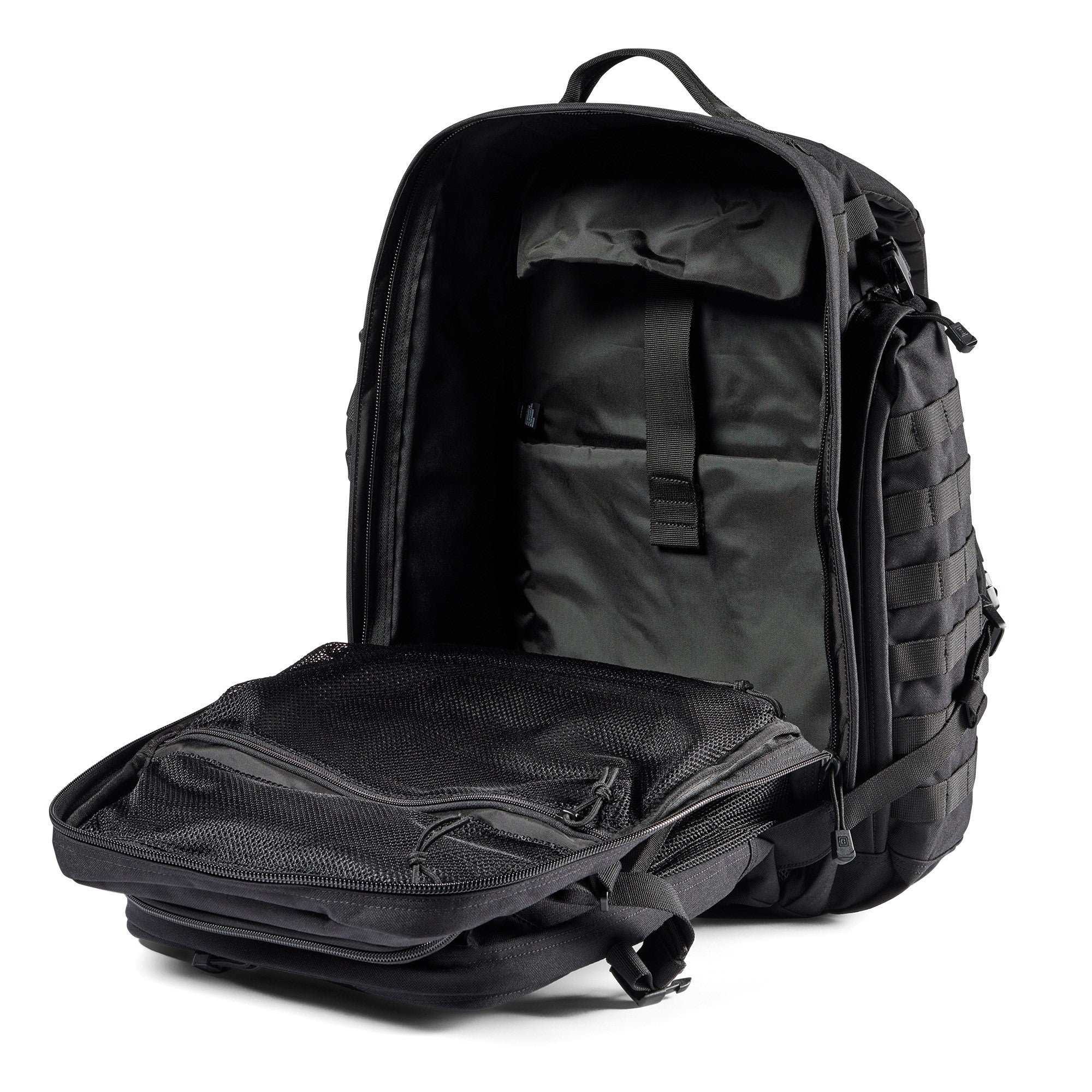 Black Backpack Open