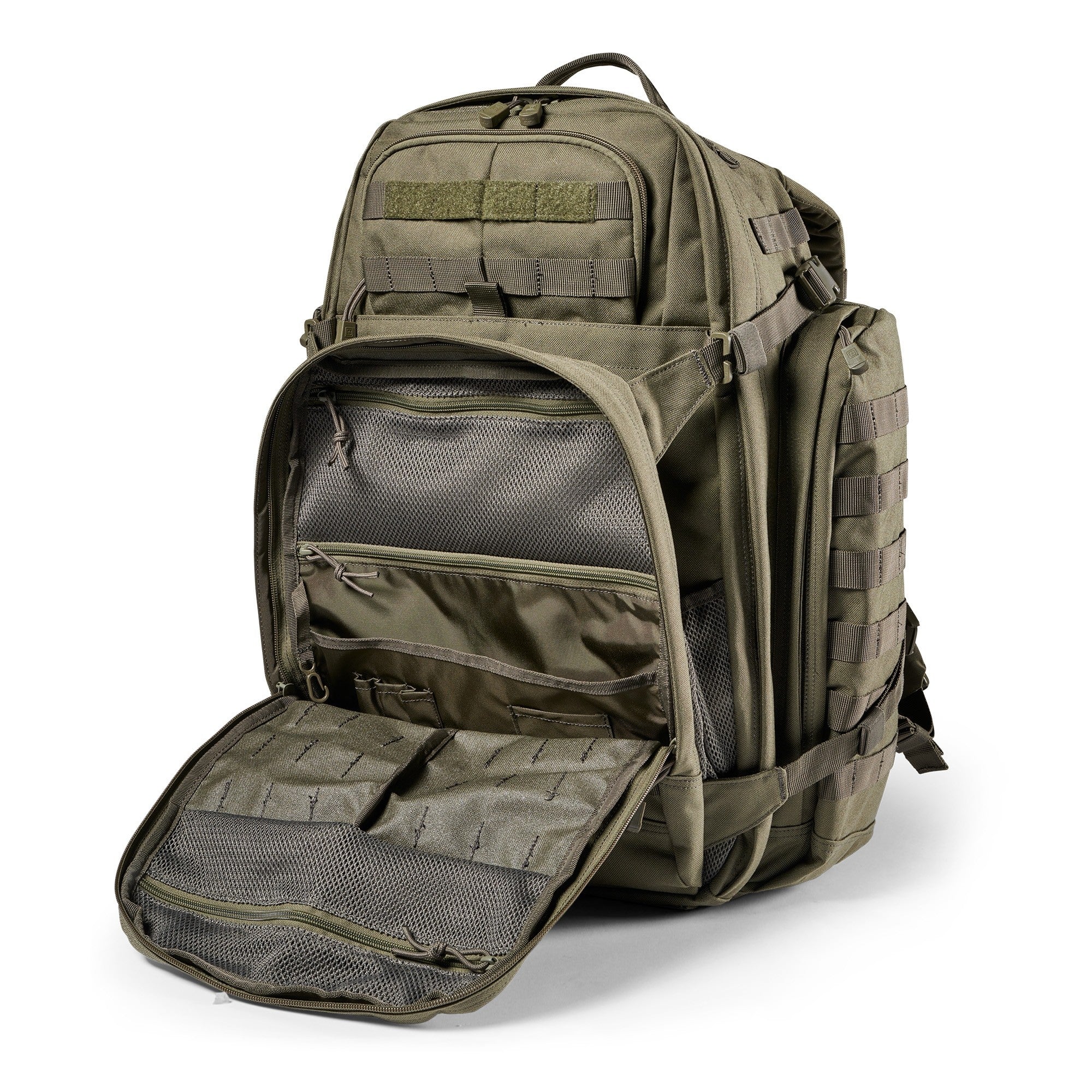 Ranger Green Back Pack with Open Front Pocket