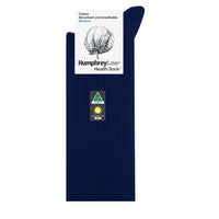 Humphrey Law 95% Mercerised Cotton Health Socks Navy
