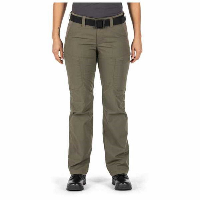 Front view of 5.11 Women's Apex Pants in Ranger Green
