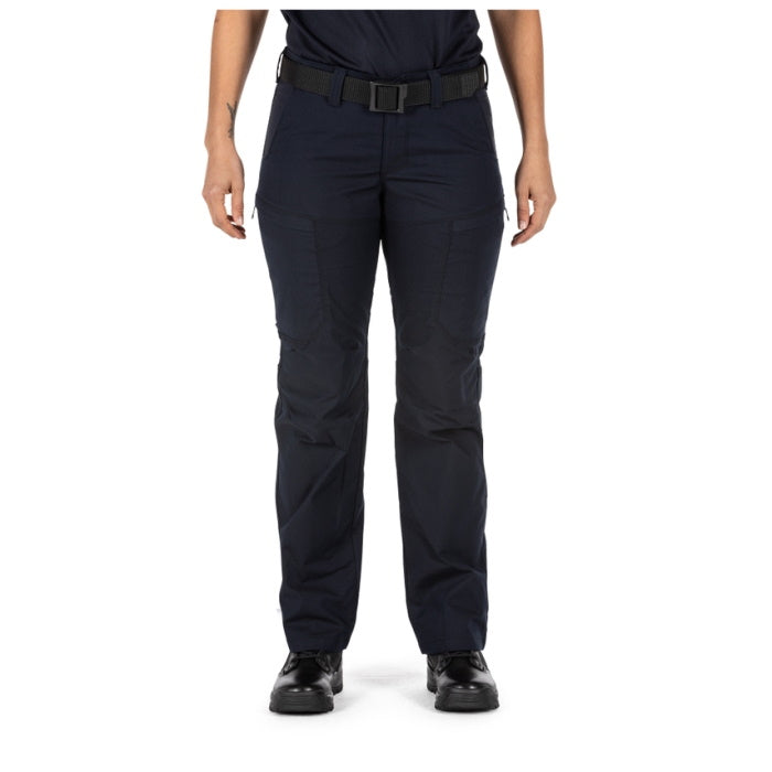 Front view of 5.11 Women's Apex Pants in Dark Navy