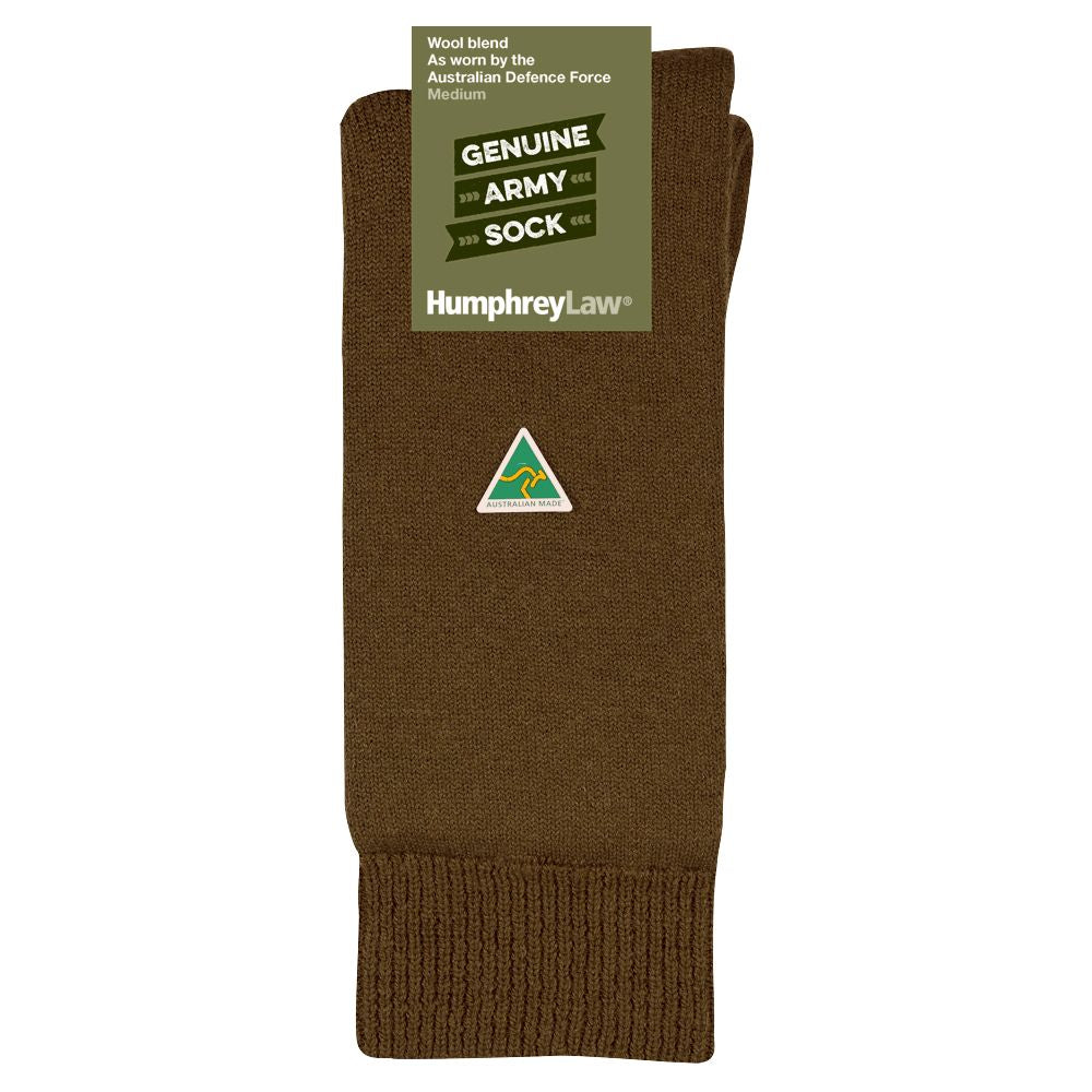 Humphrey Law Genuine Army Socks Khaki Brown