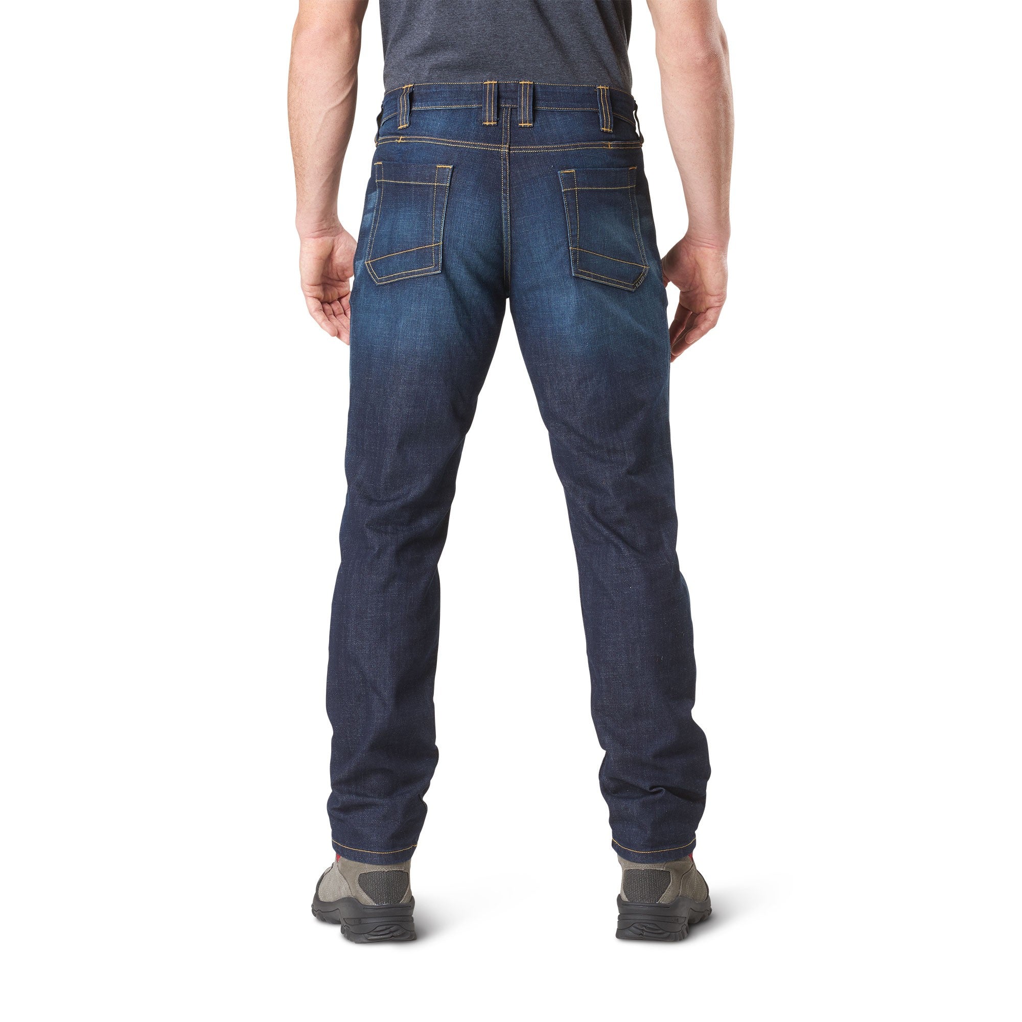 5.11 Defender Flex Slim Jeans Dark Wash Indigo Back