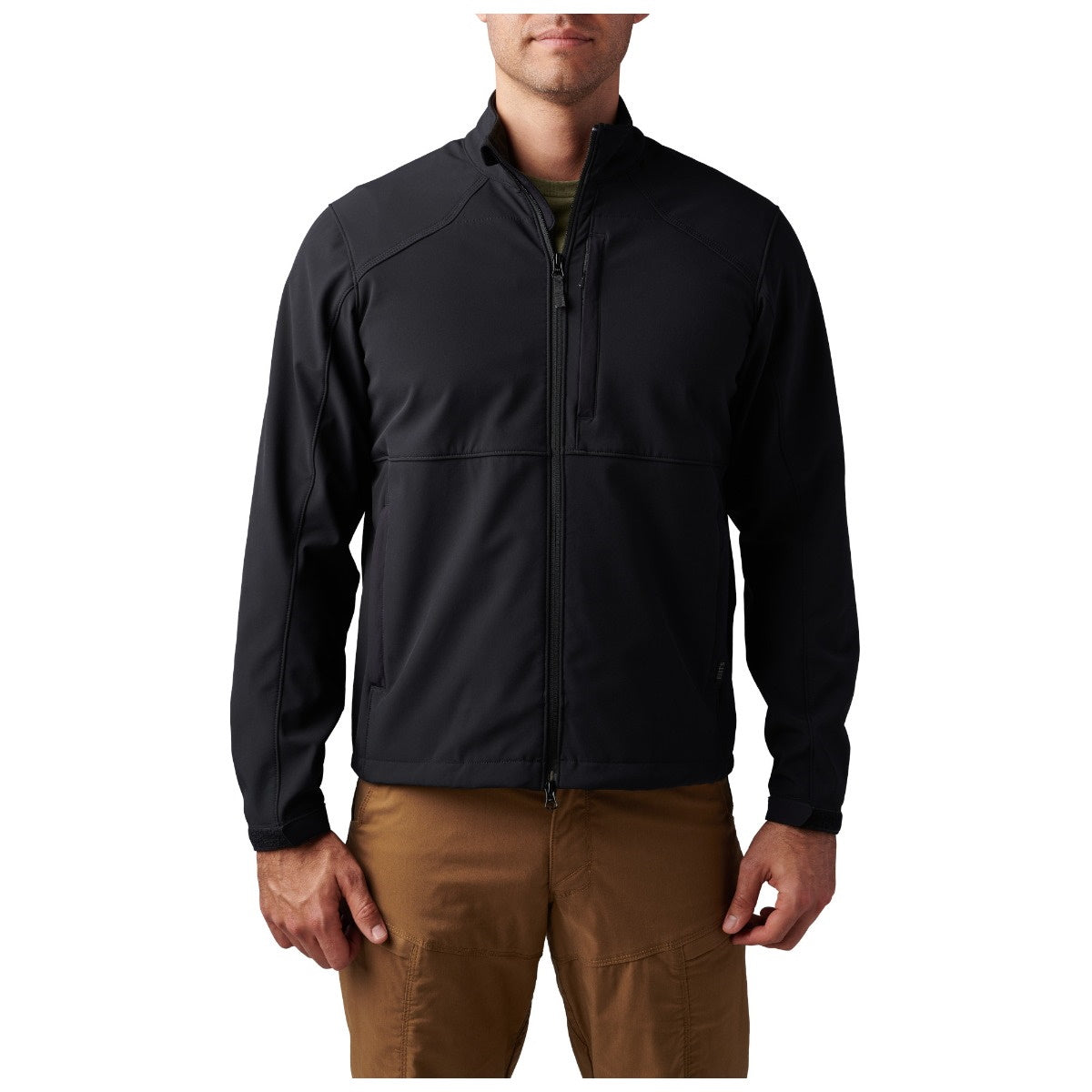 Front view of 5.11 Nevada Softshell Jacket in Black