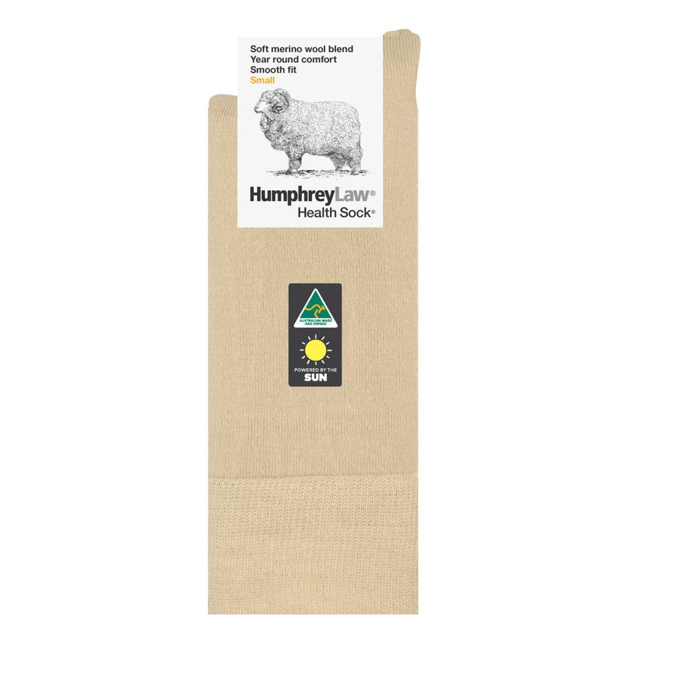 Humphrey Law Ladies Fine Merino Wool Health Socks Bone