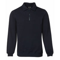 JB's Wear Half Zip Fleecy Sweater in Navy