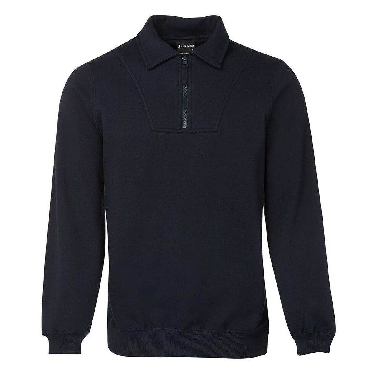 JB's Wear Half Zip Fleecy Sweater in Navy