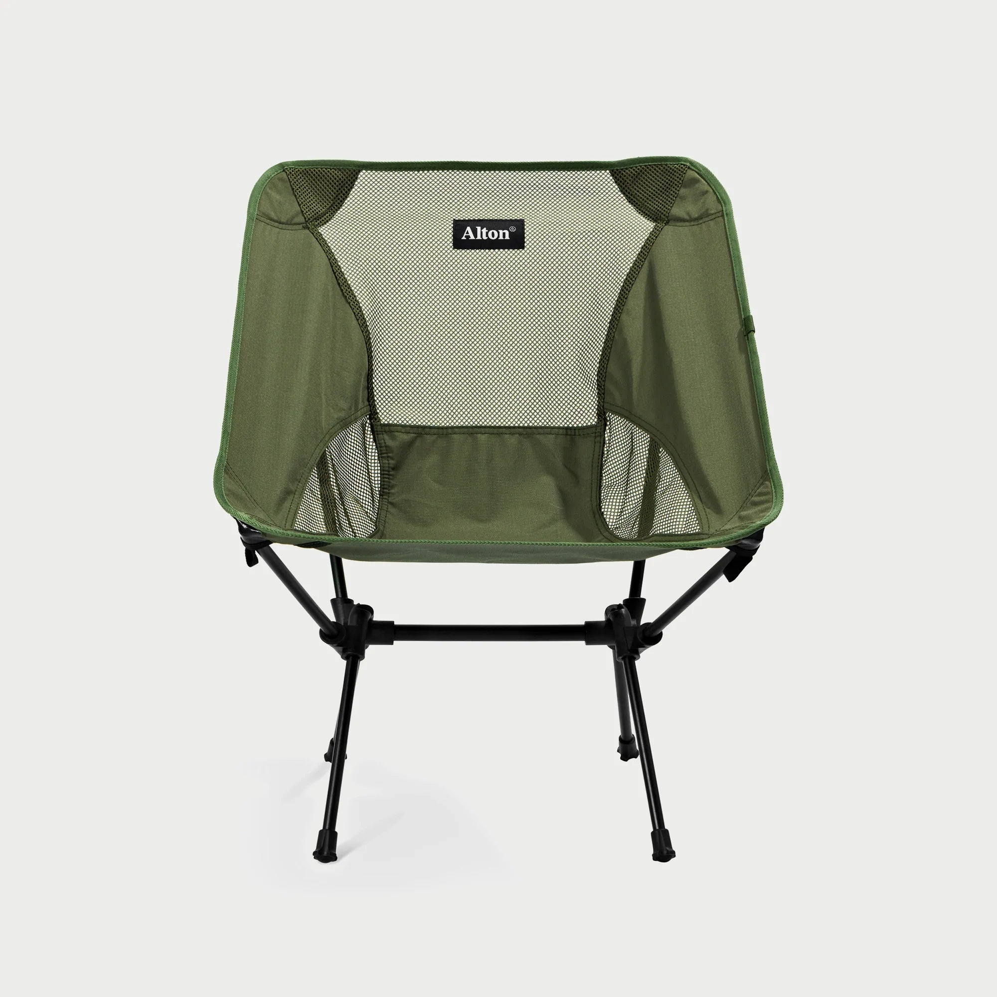 Front view of Alton Goods Ultralight Camp Chair
