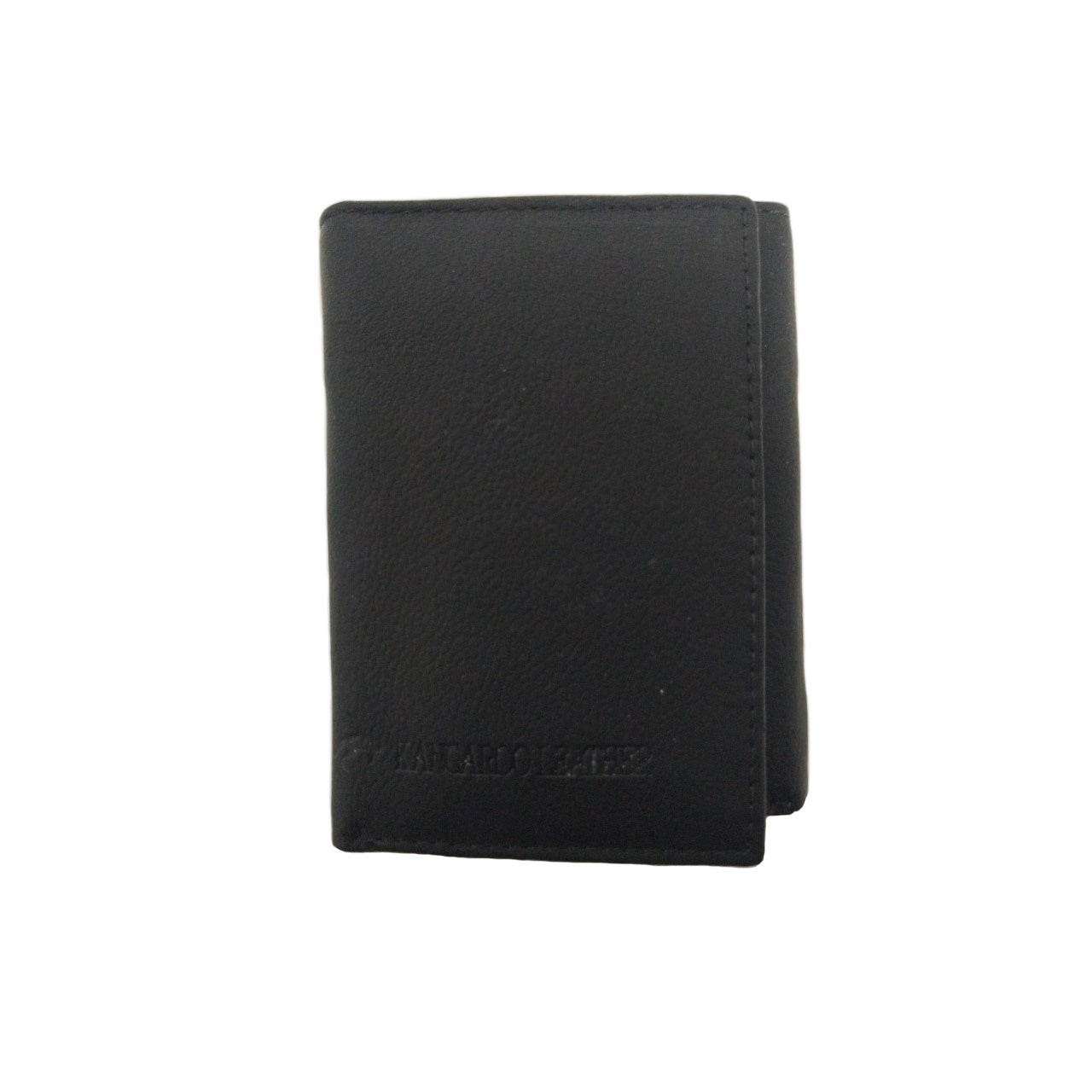 Barmah Kangaroo Leather 2 Fold Wallet Black Closed