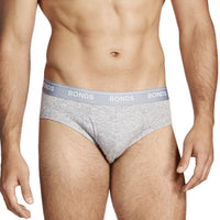 Bonds Men's Guy Front Briefs Grey