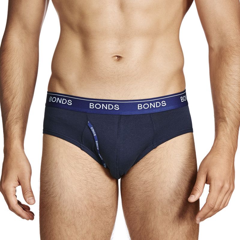 Bonds Men's Guy Front Briefs Navy