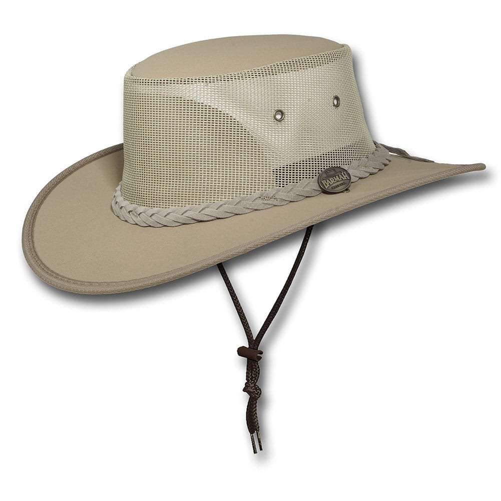 Barmah Canvas Drover Hat Beige