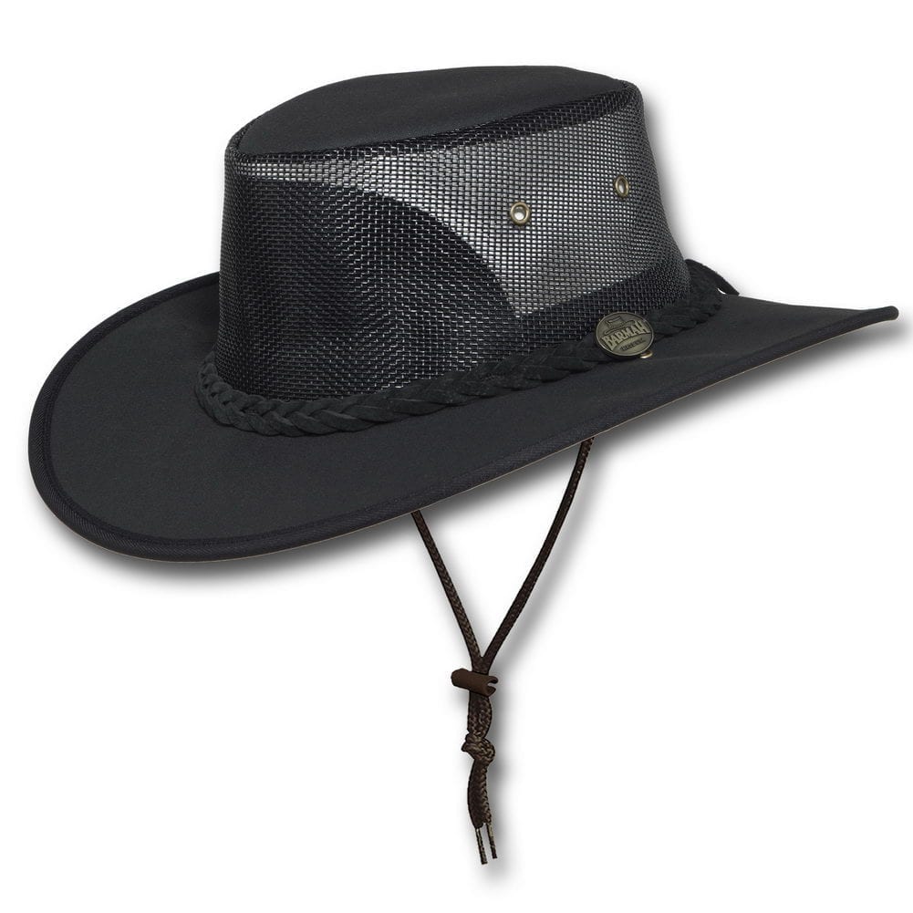 Barmah Canvas Drover Hat Black