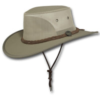 Barmah Canvas Drover Hat Khaki