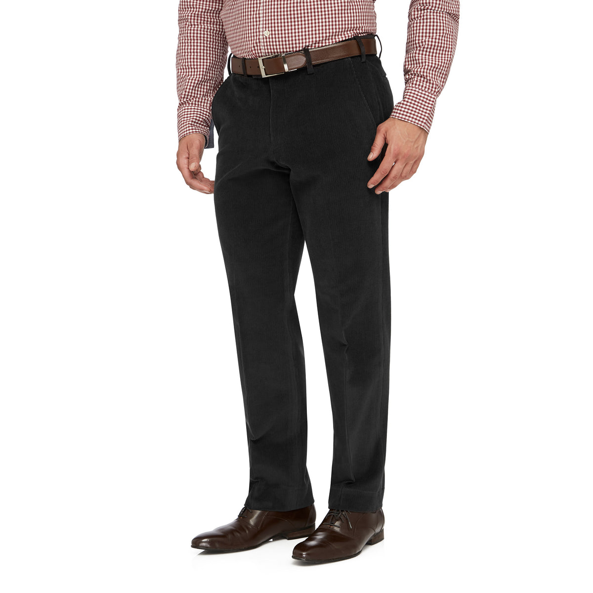 City Club Sutton Cord Trousers Charcoal