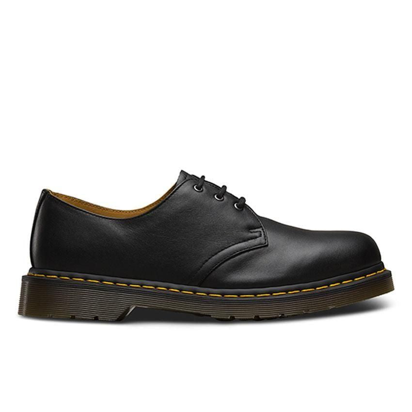 Dr Martens 1461 Gibson Shoes Black Nappa Side