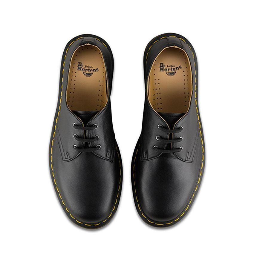 Dr Martens 1461 Gibson Shoes Black Nappa Top Down