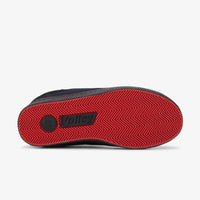 Sole of red sole on Black Volley Classic Canvas Shoe