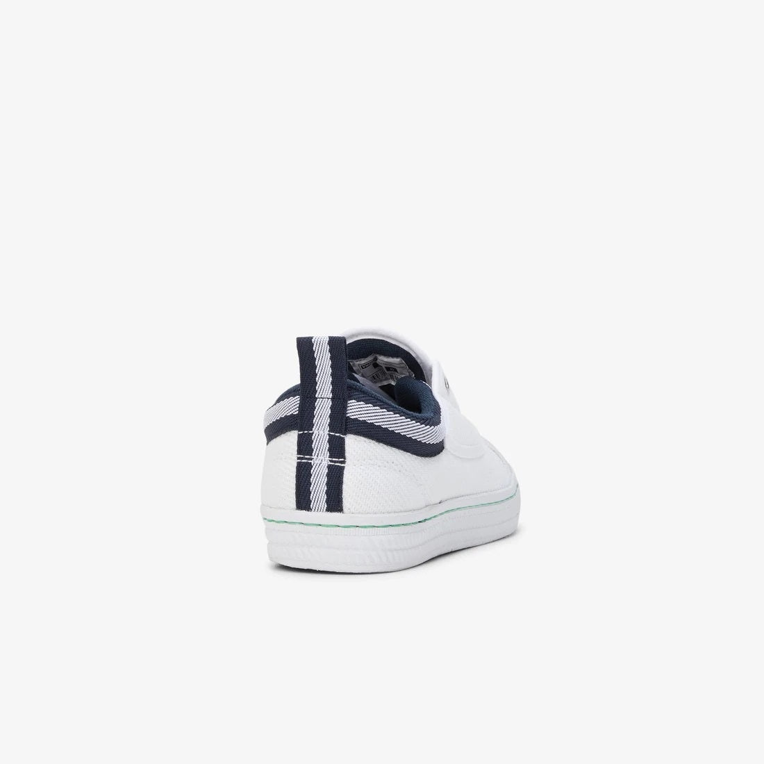 Back of White Volley Classic Canvas Shoe