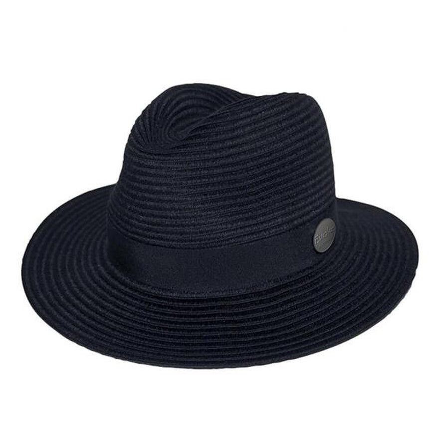 Evoke Phoenix Panamate Hat in Black