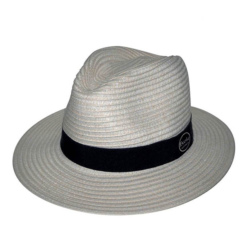 Evoke Phoenix Panamate Hat in Ivory