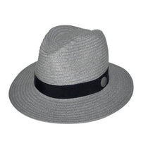 Evoke Phoenix Panamate Hat in Light Grey