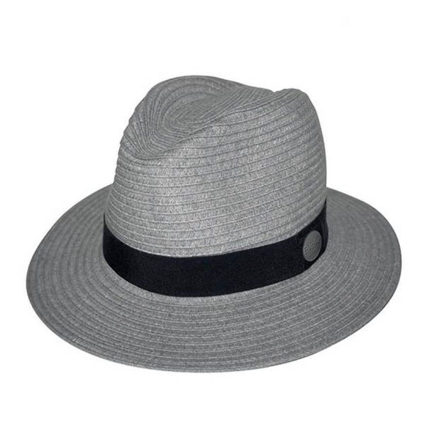 Evoke Phoenix Panamate Hat in Light Grey
