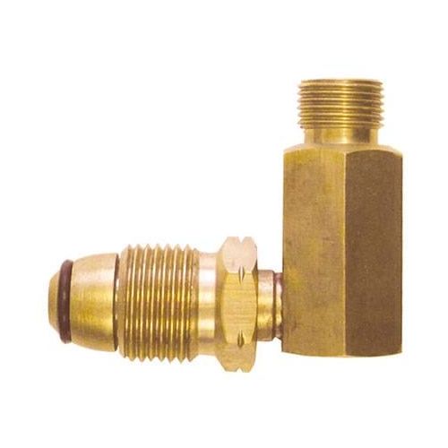 Gasmate POL Male to 3/8 LH BSP Male Right Angled Adaptor