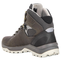 Back of Grisport Pinnacle Waterproof Mid Hiking Boot in Midnight/Grey