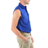 Hard Slog Mens Light Cotton Sleeveless Shirt