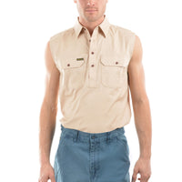 Hard Slog Mens Light Cotton Sleeveless Shirt
