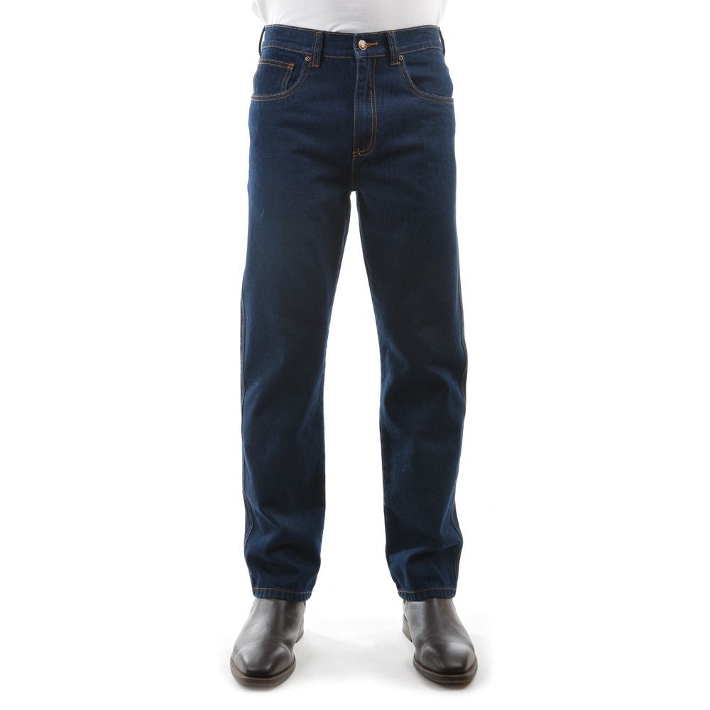 Hard Slog Men's Stretch Denim Jeans (30 Inch Leg) Dark Blue